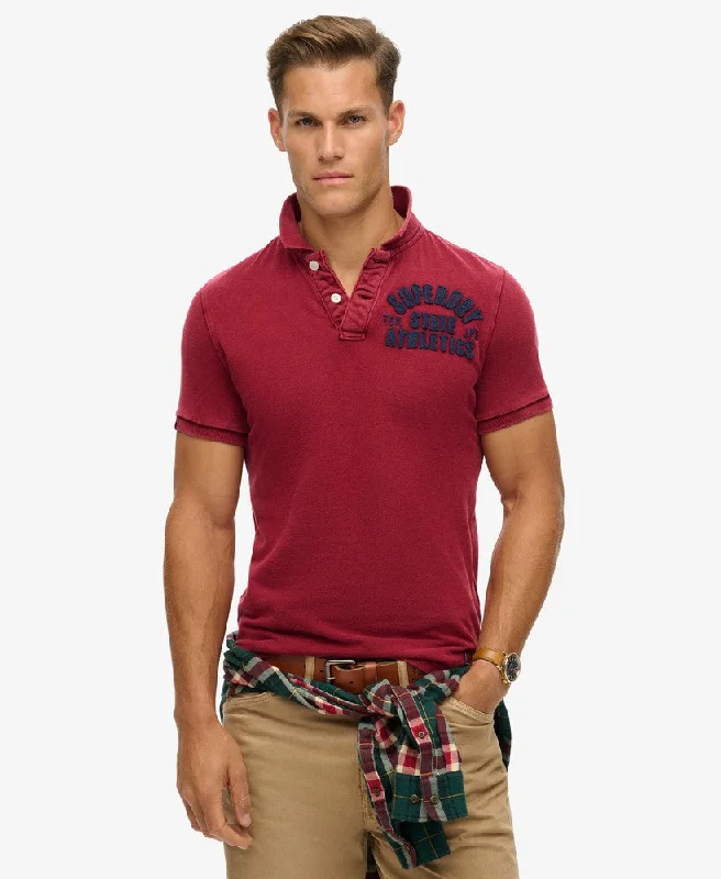 Men’s polo shirtVintage Athletic Polo | Rich Burgundy