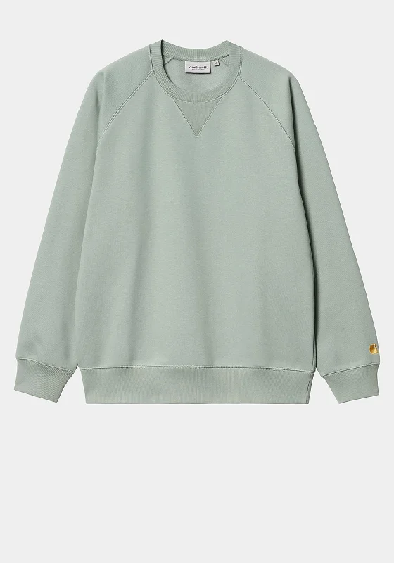 Carhartt Chase Crew Neck Sweatshirt, Glassy TealCrewneckcolor