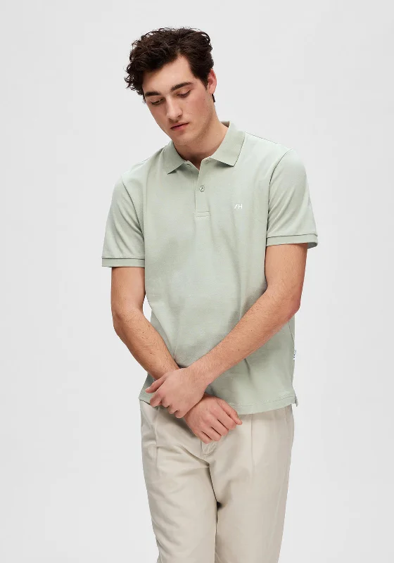 Minimalist polo shirtSelected Homme Dante Polo Shirt, Desert Sage