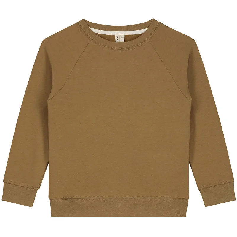 Crew Neck Sweater in Peanut by Gray Label - Last Ones In Stock - 2-4 YearsCable Knit Tops