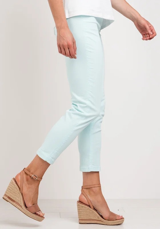 Robell Bella 09 Slim Fit Crop Jeans, Pale BlueCroptopknit