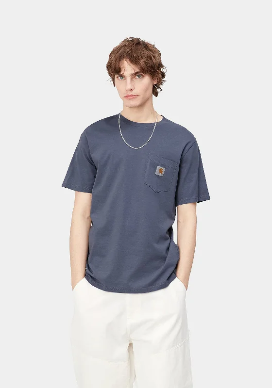 Carhartt Pocket Crew Neck T-Shirt, BluefinCrewneckmovement