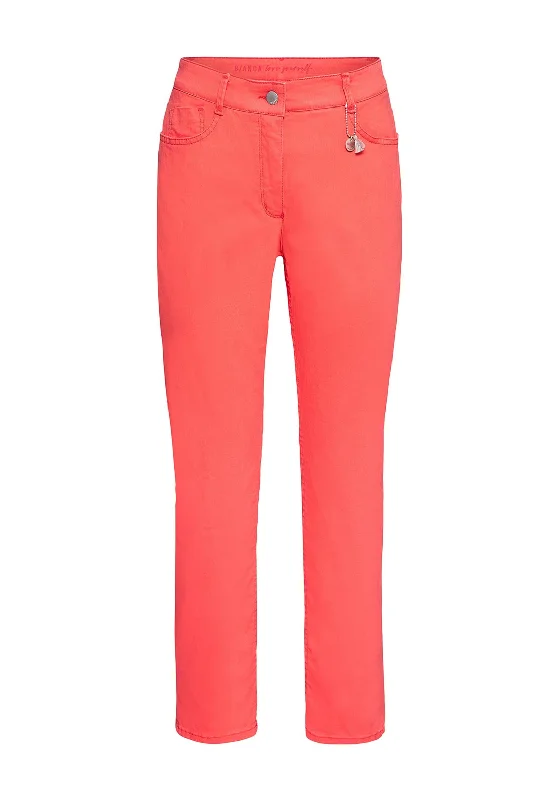 Bianca Denver Cropped Straight Leg Jeans, CoralCroptopcollector