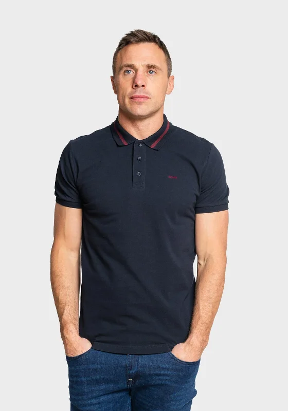 Travel polo shirtXV Kings by Tommy Bowe Wilmslow Polo Shirt, Ocean Stripe