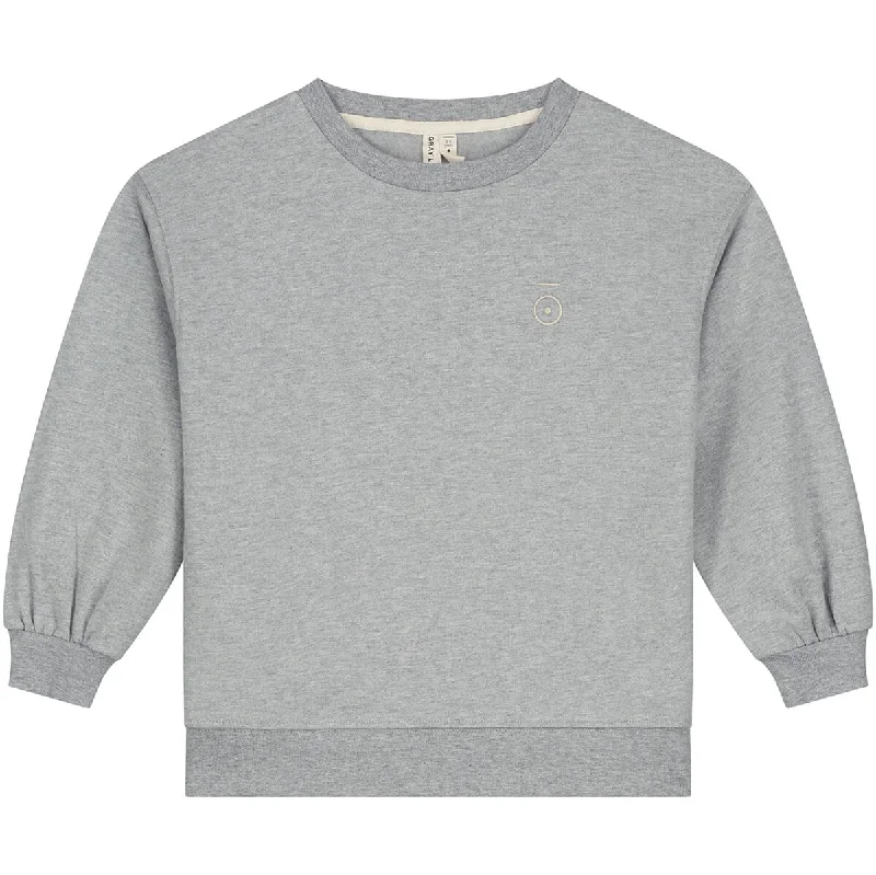 Dropped Shoulder Sweater in Grey Melange by Gray LabelLongline Knit Tops