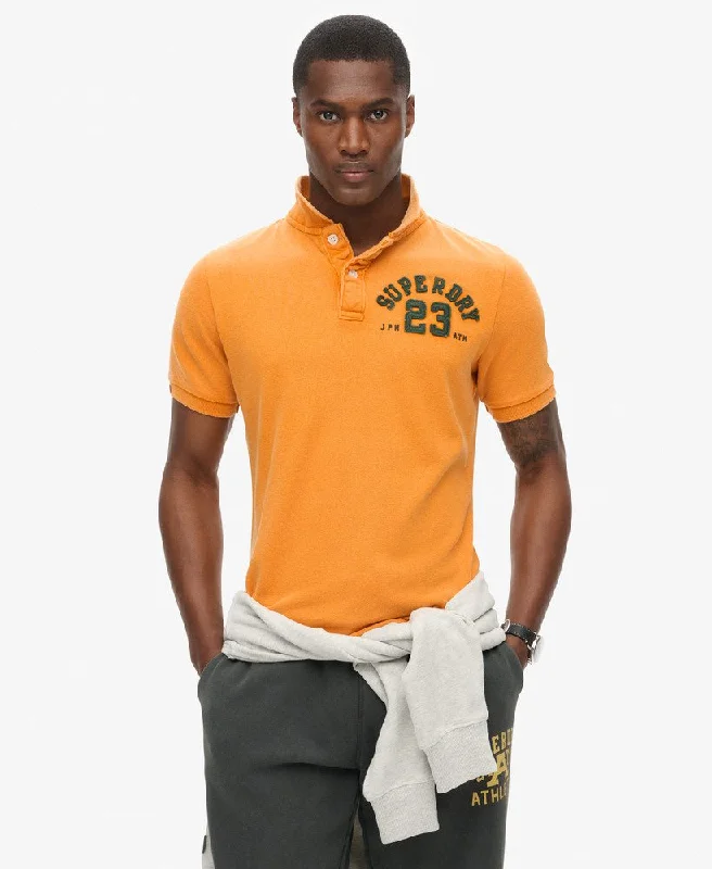 Organic polo shirtVintage Athletic Polo | Track Gold