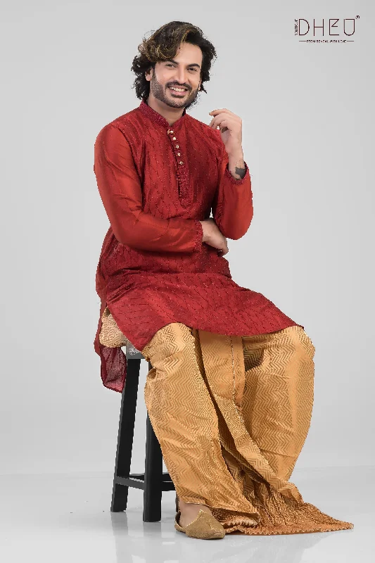 Bor Pokkho-Wedding Dhoti-Kurta set