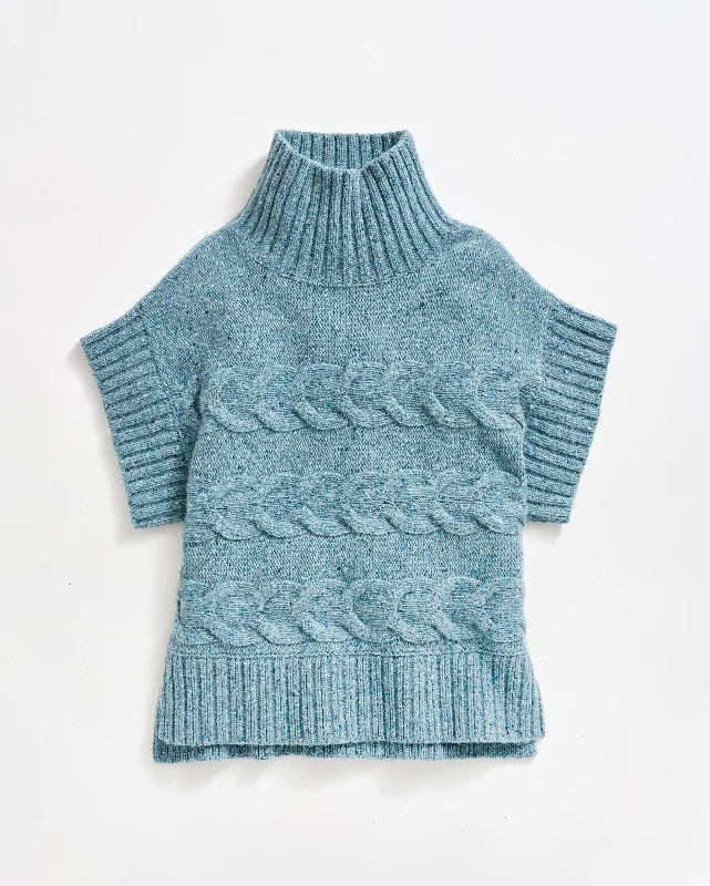 Cable Shell SweaterAlpaca Knit Tops