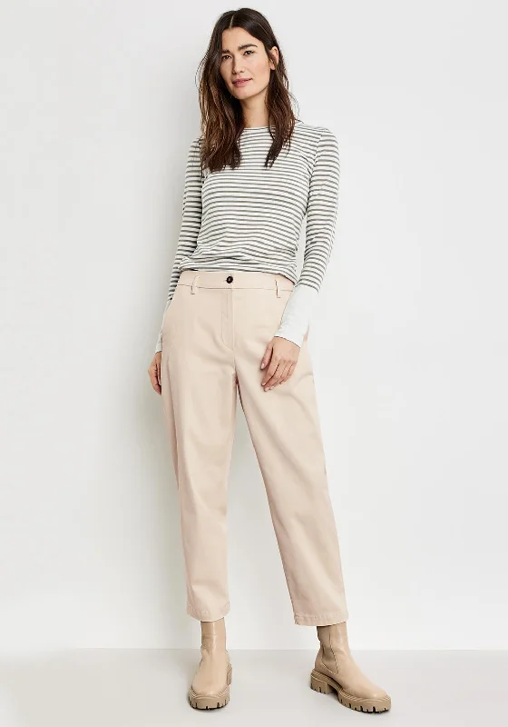 Gerry Weber Tapered Slightly Cropped Trousers, BeigeCroptopcolor