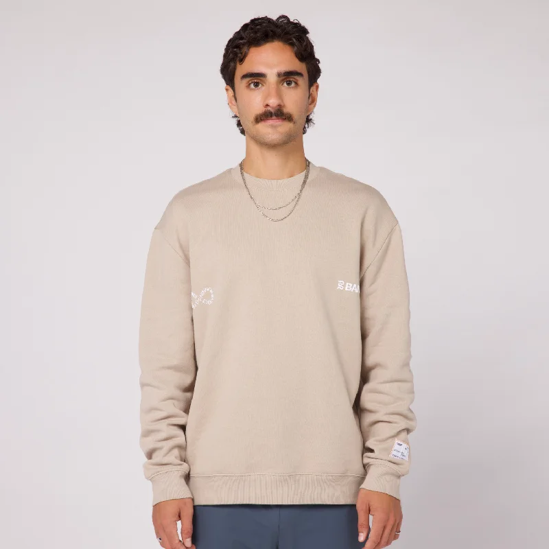 Cotton Fleece Community Crewneck - Unisex, StoneCrewneckcyber