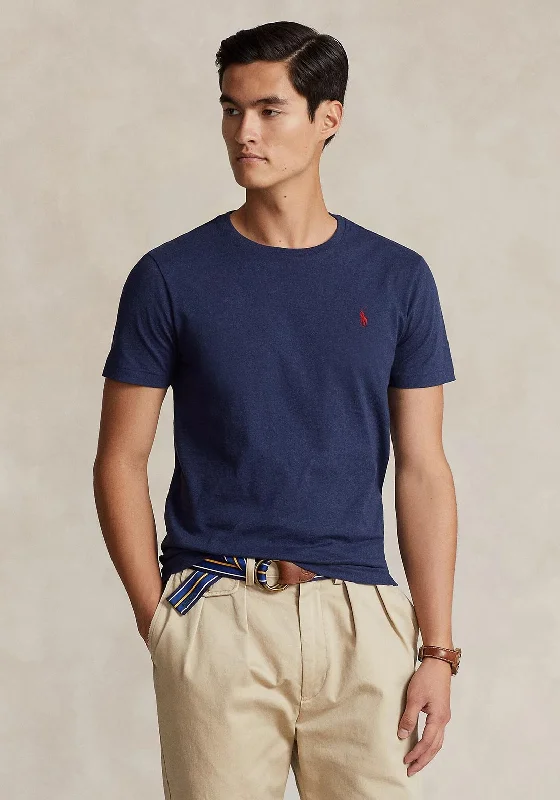 Ralph Lauren Classic Crew Neck T-Shirt, Spring Navy HeatherCrewneckplain