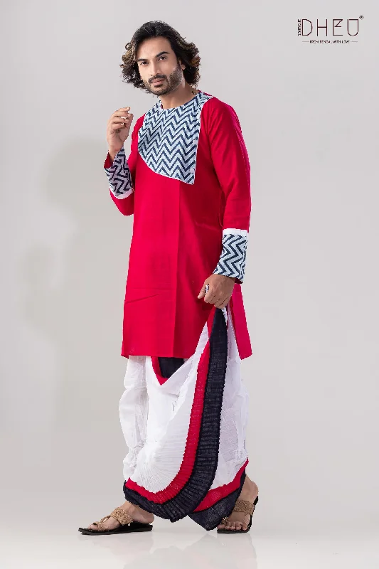 Moruswargo Kurta Dhoti(Optional) Set