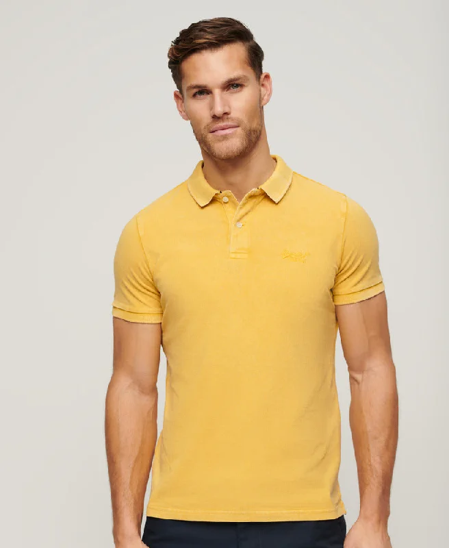 Pastel polo shirtOrganic Cotton Vintage Destroy Polo Shirt | Pigment Yellow