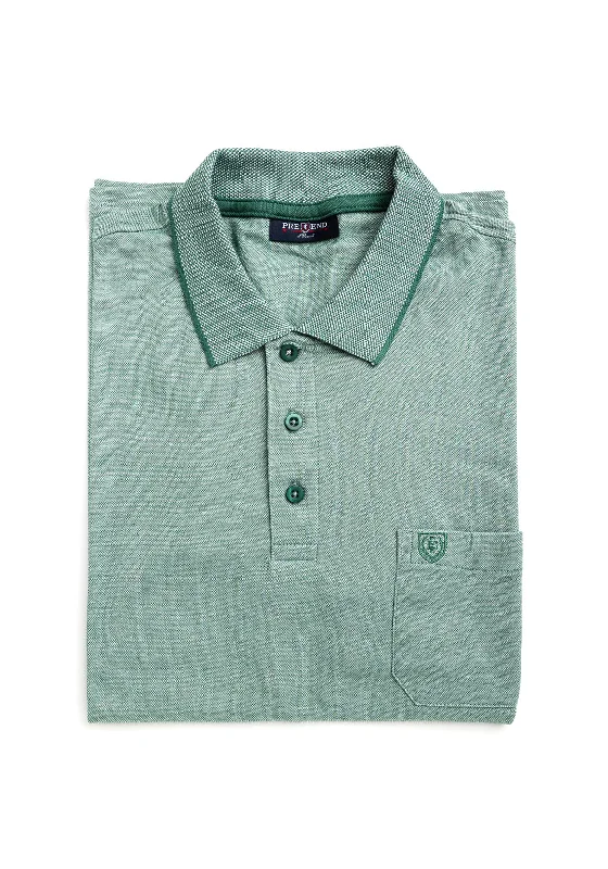 Sheer polo shirtPre End Tony Polo Shirt, Smoke Pine