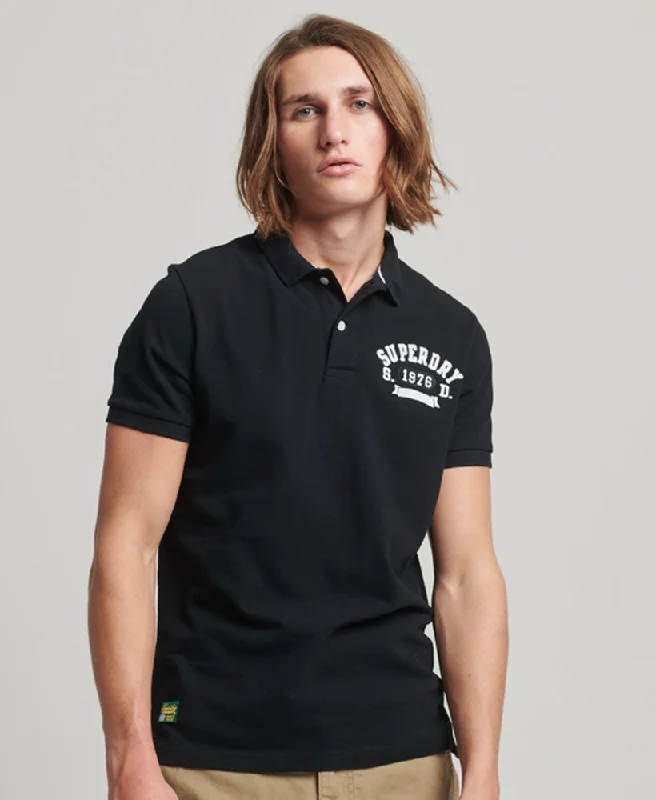 Checkered polo shirtSuperstate Polo | Black