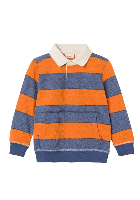 Stretch polo shirtName It Mini Boy Scott Sweatshirt Polo, Bijou Blue