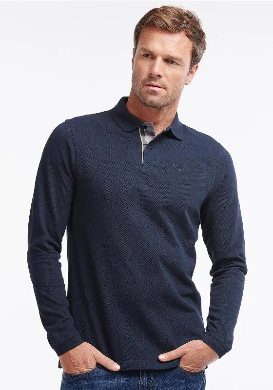 Casual polo shirtBarbour Mens Essential Sports Long Sleeve Polo Shirt, Navy