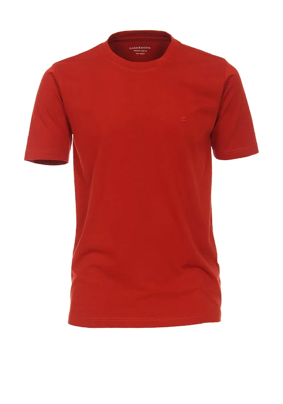 Casa Moda Crew Neck T-Shirt, Ketchup SauceCrewneckdetail