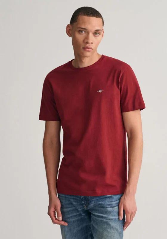 Gant Shield Crew Neck T-Shirt, Plumped RedCrewneckgame