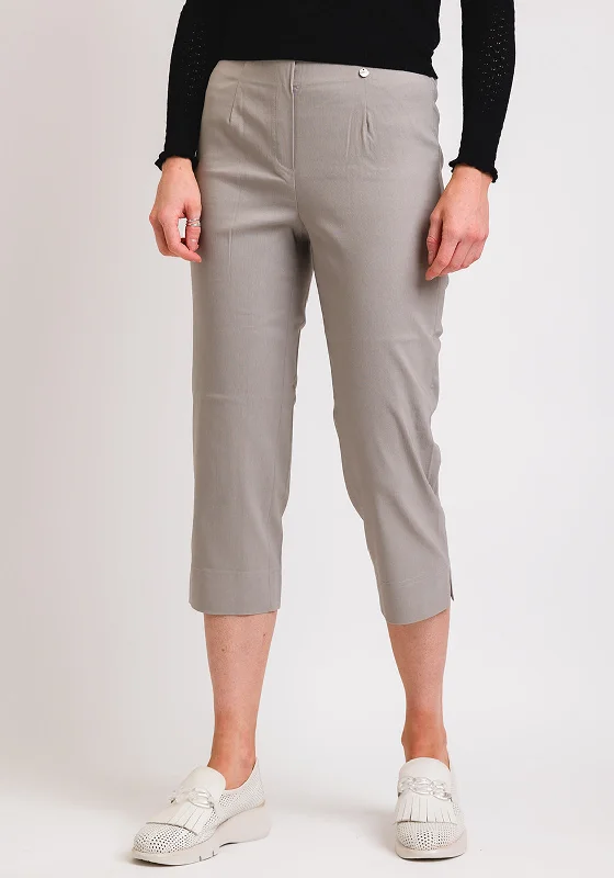 Robell Marie 07 Slim Fit Cropped Trousers, StoneCroptopdevice