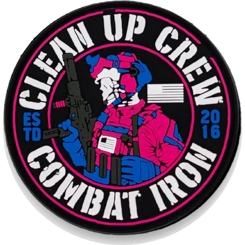 CLEAN UP CREW OPERATOR PVC PATCHCrewnecktexture