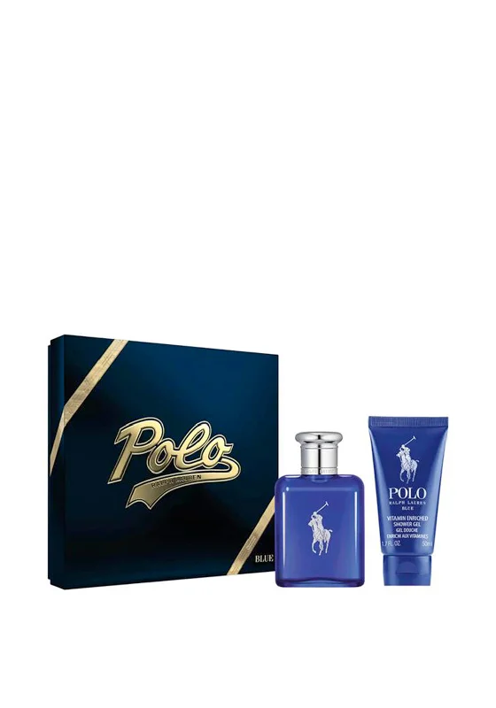 Luxury polo shirtRalph Lauren Polo Blue Eau De Toilette Gift Set, 75ml