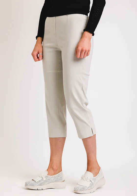 Robell Marie 07 Slim Fit Cropped Trousers, BeigeCroptopinnovation