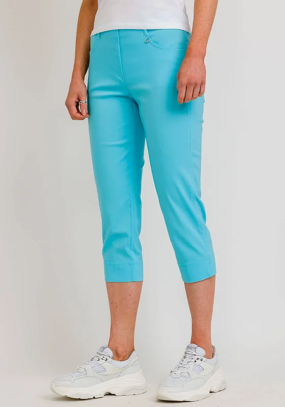 Robell Lexi 07 Slim Cropped Trousers, Sky BlueCroptopculture