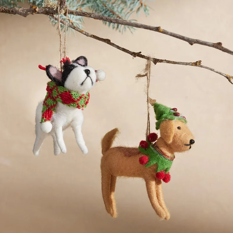 Adorned Dogs Ornament Set