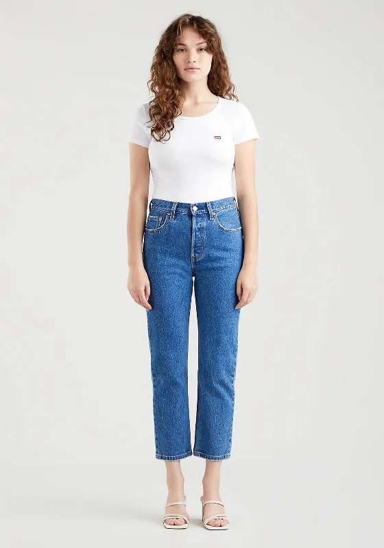 Levis® 501® Original Cropped Jeans, Jazz Pop Blue 0225Croptopcraft