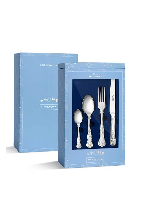 Newbridge Kings 24 Piece Cutlery Set, Silver