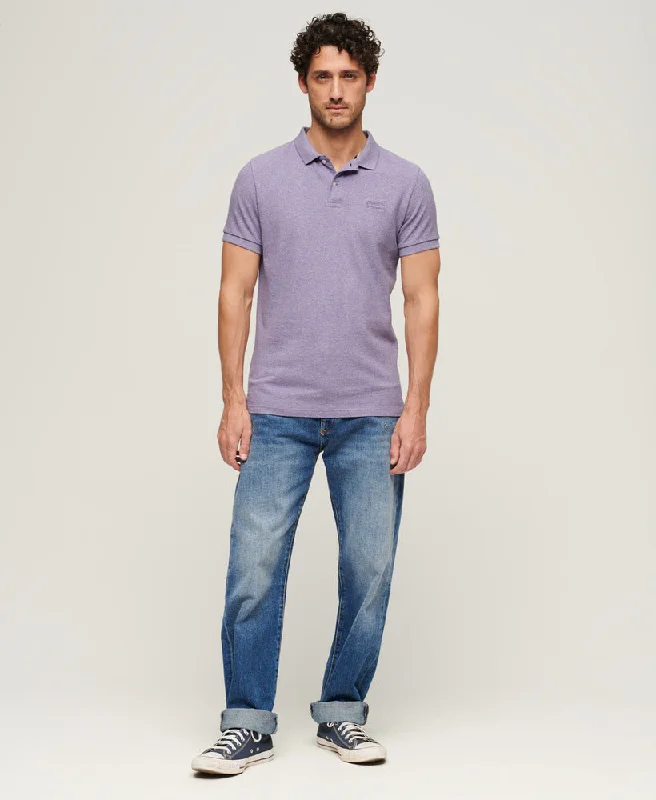 Neutral polo shirtClassic Pique Polo | Iris Purple Marle