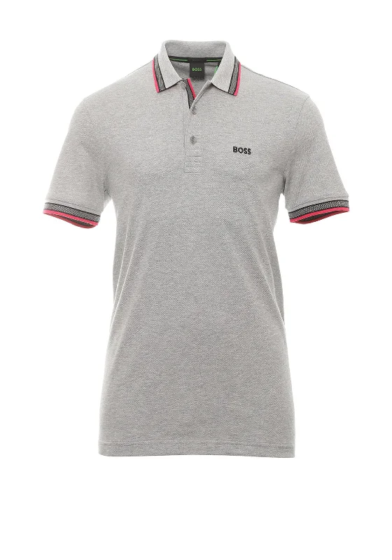 Lace polo shirtHugo Boss Paddy Pique Polo Shirt, Grey