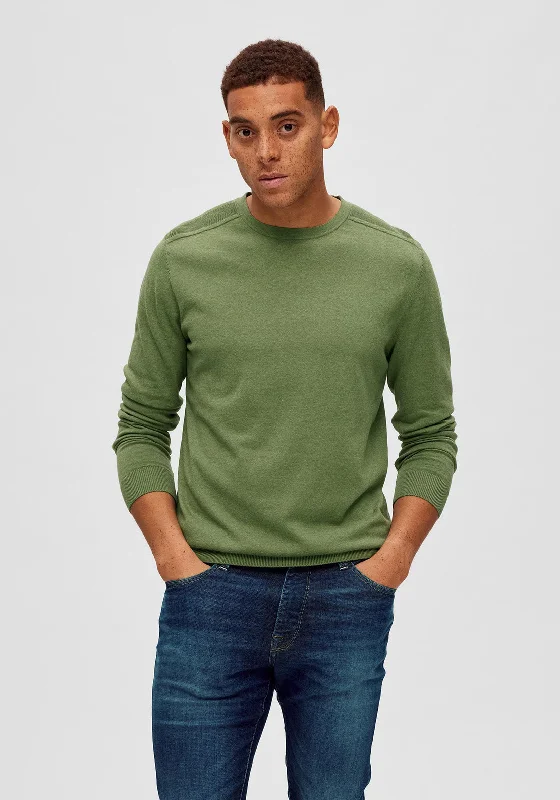 Selected Homme Berg Crew Neck Sweater, Vineyard GreenCrewnecktrendsetter