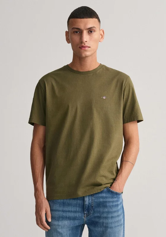 Gant Shield Crew Neck T-Shirt, Juniper GreenCrewneckgadget