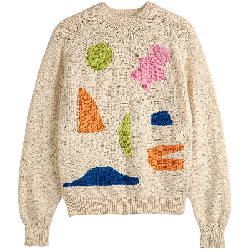 Summer Landscape Intarsia Jumper by Bobo Choses Womenswear - Last One In Stock - Extra SmallBamboo Knit Tops