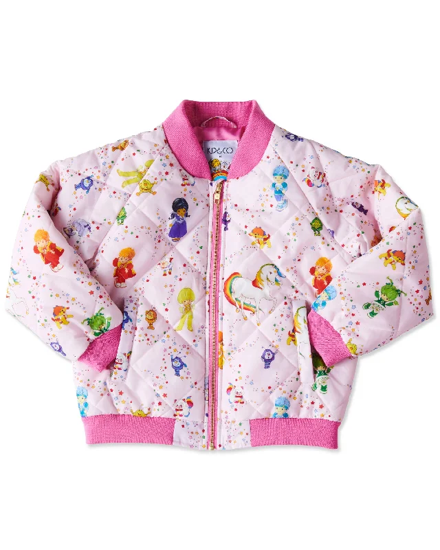 Windproof JacketsKip&Co x Rainbow Brite Star Shower Bomber Jacket