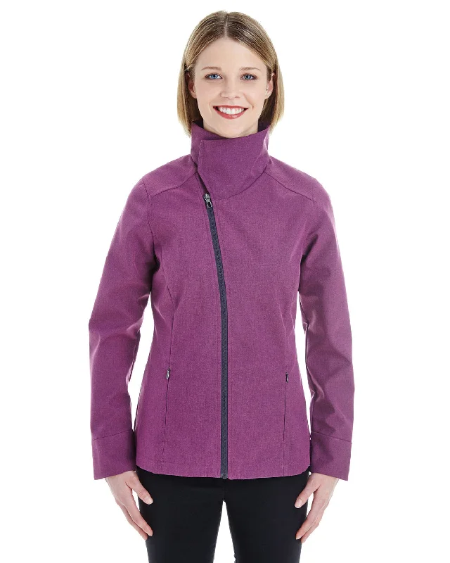 Polyester JacketsNorth End Ladies' Edge Soft Shell Jacket with Convertible Collar