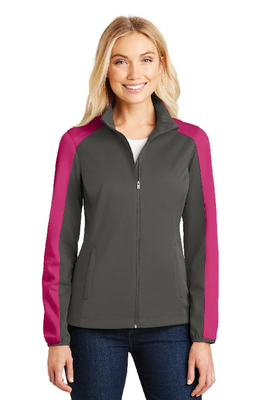 Hooded JacketsPort Authority Ladies Active Colorblock Soft Shell Jacket. L718