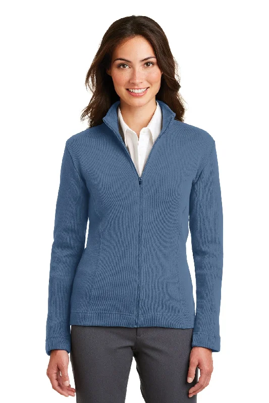 Hemp JacketsPort Authority Ladies Flatback Rib Full-Zip Jacket.  L221