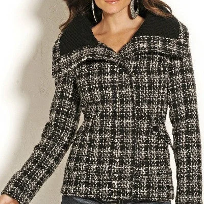 Luxury JacketsPanhandle Women's Black/Grey Wool Jacket