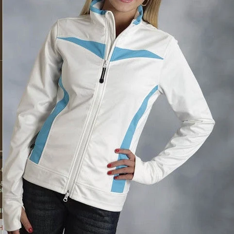 Designer JacketsRoper Women's White/Turq Soft Shell Jacket