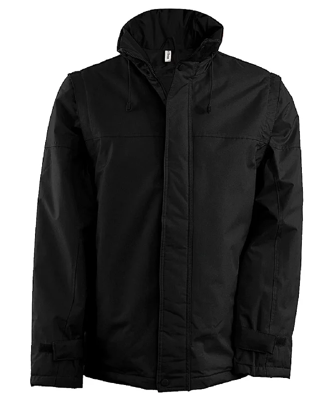 Rain JacketsDetachable-sleeved blouson jacket | Black/Black