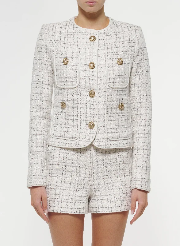 High-Fashion JacketsSequin Tweed Jacket