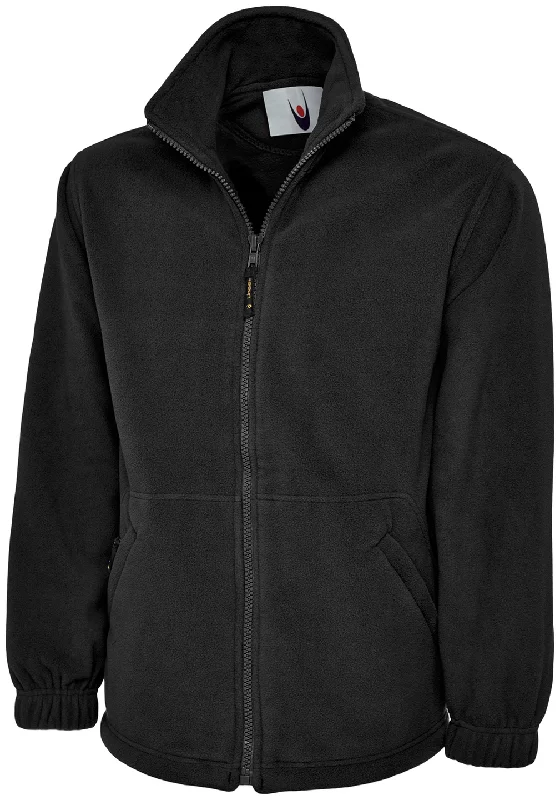 Denim JacketsClassic Full Zip Fleece Jacket | Black