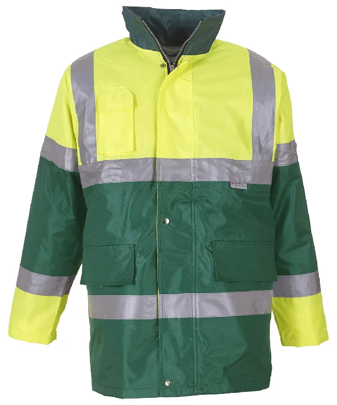 Work JacketsHi-vis contrast jacket (HVP303) | Yellow/Paramedic Green